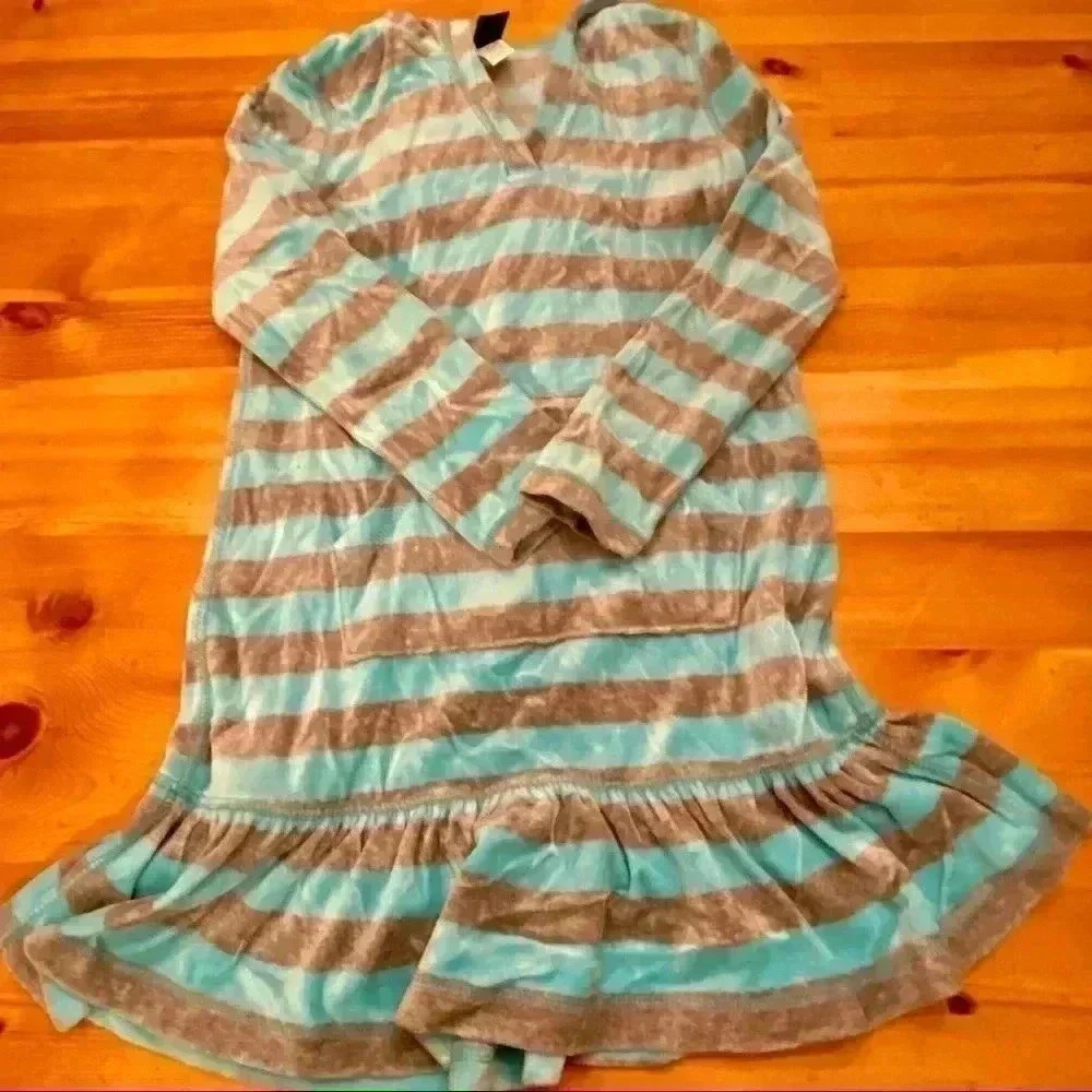 Gap velvet dress stripes girls M size 8